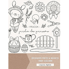 Kit Digital Páscoa Jardim Girassóis em Png   2