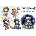 Kit Digital Mega Pacote Astronauta em Png 6