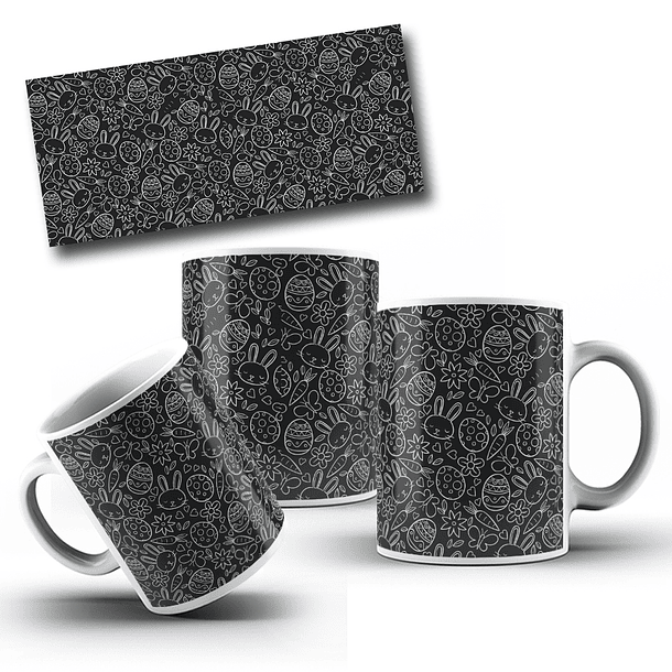 22 Arte para Fundos para Caneca Páscoa Arquivo em Jpg  18