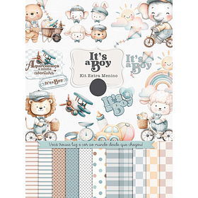 Kit Digital Primaveira Menino SpringTime Its a Boy em Png