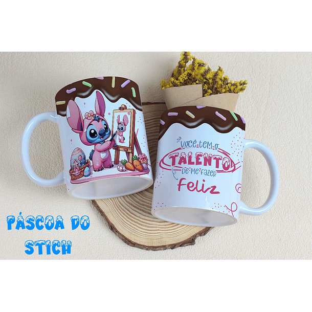 8 Arte para Caneca Stitch Páscoa Arquivo Editável 5
