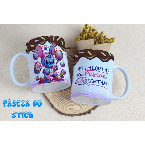 8 Arte para Caneca Stitch Páscoa Arquivo Editável 7