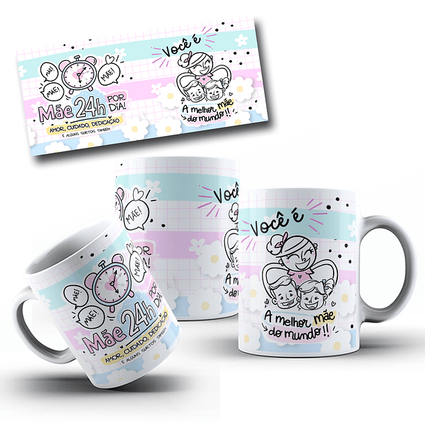30  Artes para Caneca Dia das Mães Arquivo em Jpg 14