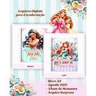 Arquivos para Encadernação Dia das Mães Princesas da Disney em Pdf e Png 3