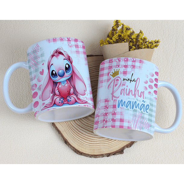 10 Artes para Caneca Dia das Mães Stitch Arquivo Editável 18