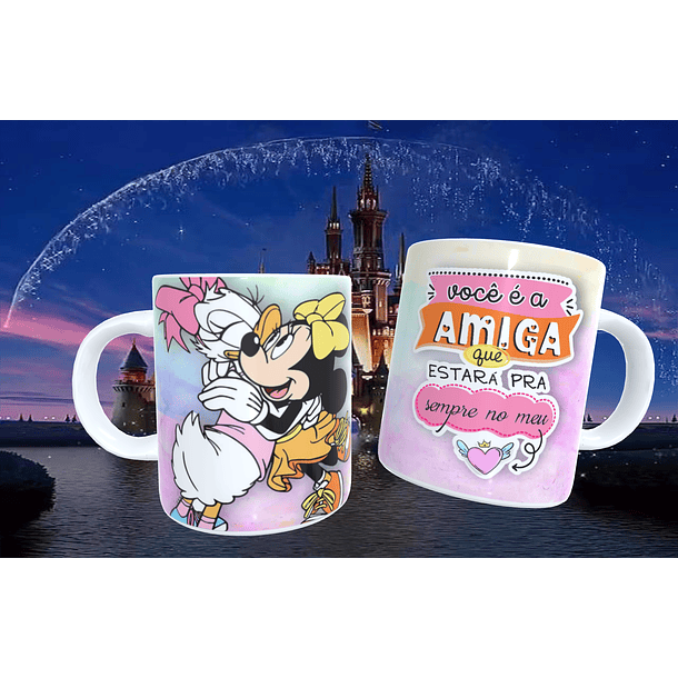 20 Artes para Caneca Amizade Disney Arquivo Editável  16