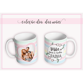 Arte Caneca Mãe Você é inha Rainha Arquivo Png