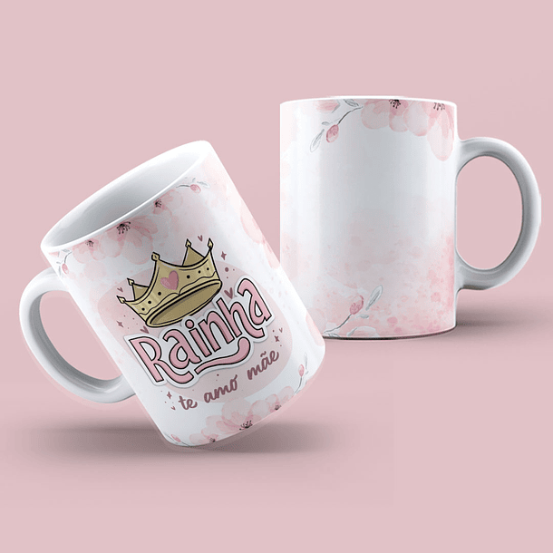 Arte Caneca Rainha Te Amo Mãe Arquivo Png 