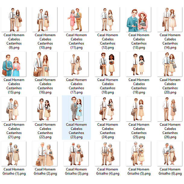 Kit Digital Casal Jw Arquivos em Png   2