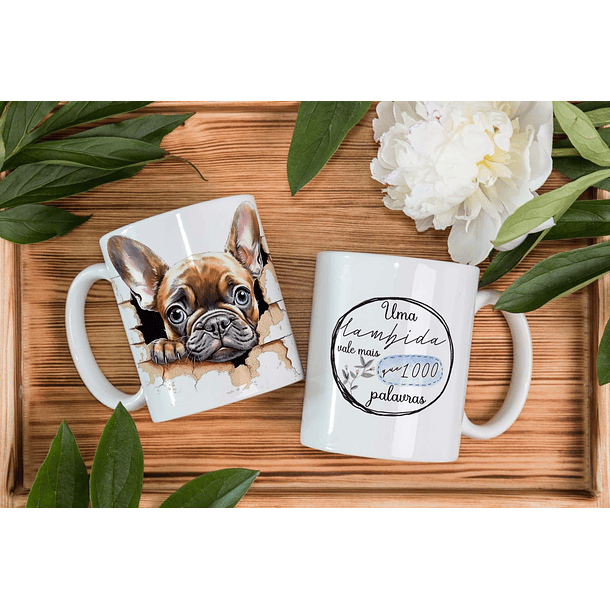 5 Artes para Caneca Pets Dogs 3D Arquivo em Editável 3