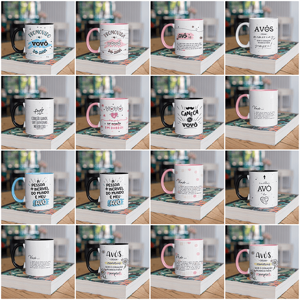 23 Artes para Caneca Dia dos Avós Arquivo em Jpg  2
