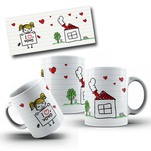 90 Artes para Caneca Dia dos Avós em Jpg 8