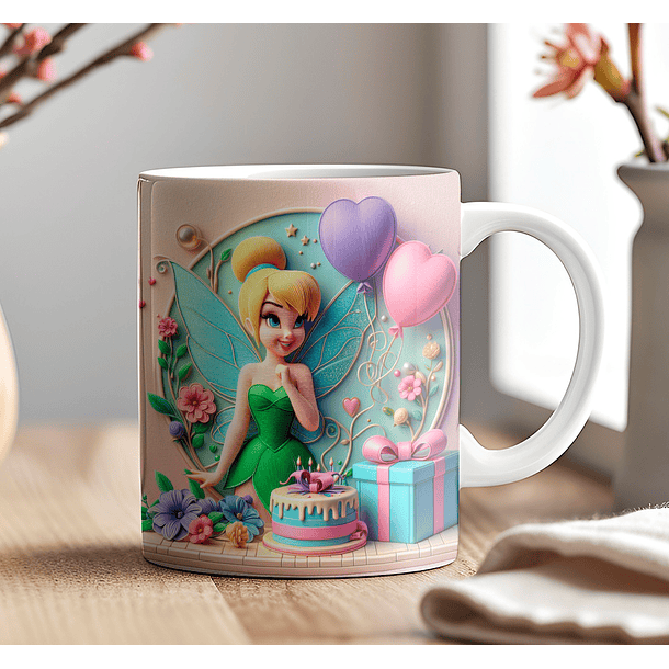 9 Artes para Caneca Aniversário Disney 3d Arquivos em Jpg 2