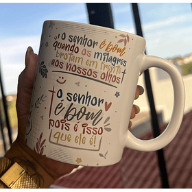 8 Artes para Caneca O senhor é bom quando os milagres brotam em frente aos nossos olhos Arquivos em Jpg