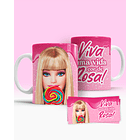 6 Artes Caneca Barbie Arquivos Editável 3