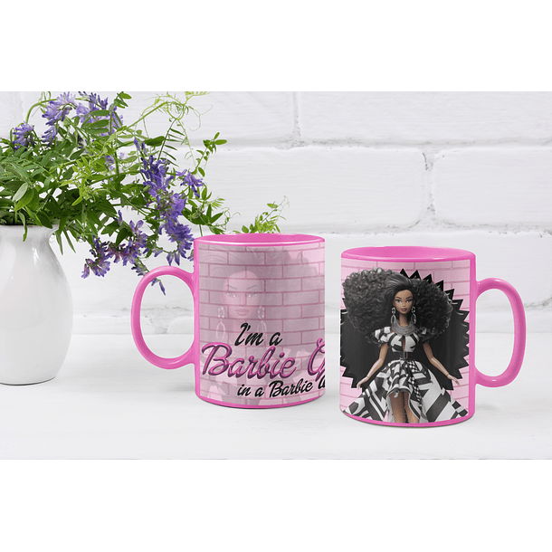 10 Artes Caneca Barbie Arquivos Editável  3