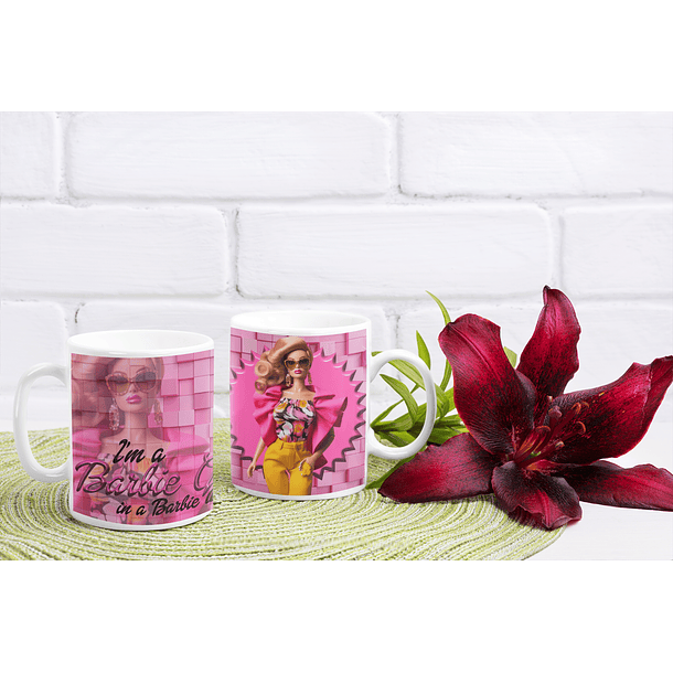 10 Artes Caneca Barbie Arquivos Editável  5