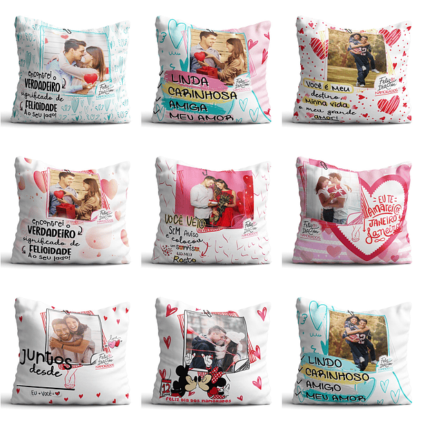 20 Artes Caneca, Almofada e Azulejo Dia dos Namorados Arquivos Editável  2