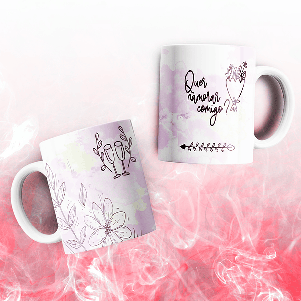 Arte Caneca Quer Namorar Comigo Arquivo Png 