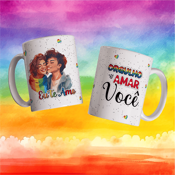 Arte Caneca Eu Te Amo Orgulho De Amar Você Arquivo Png 