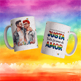 Arte Caneca Consideramos Justa Toda Forma De Amor Eu Te Amo Arquivo Png