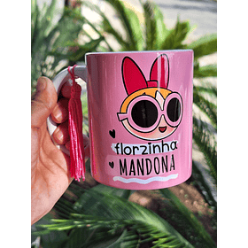 Arte Caneca Florzinha Mandona Arquivo Png