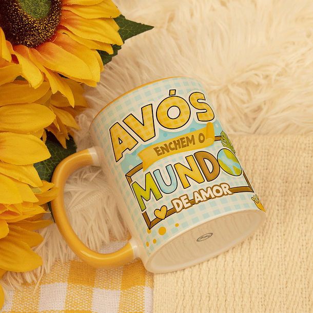 Arte Caneca Avós Enchem O Mundo De Amor Arquivo Png 
