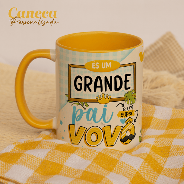 Arte Caneca Es Uma Grande Mãe E Uma Super Vovó Incluso Versão Masculina Arquivo Png 2