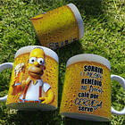 5 Artes Caneca Cerveja Homer Simpson Arquivo Editável  1