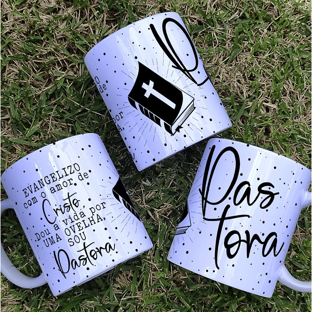 6 Artes para Caneca Pastora Arquivo Editável 6