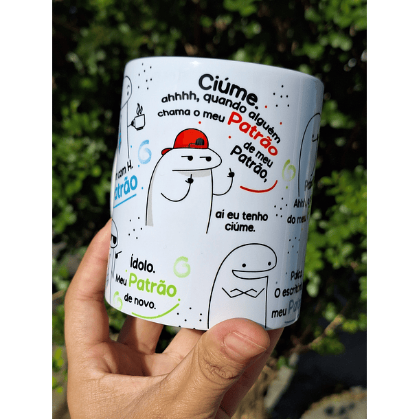 Arte Caneca Flork Homem com H meu Patrão Arquivo em Jpg  2