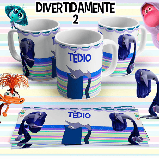 10 Artes para Caneca Divertidamente 2 em Arquivo Editável 10