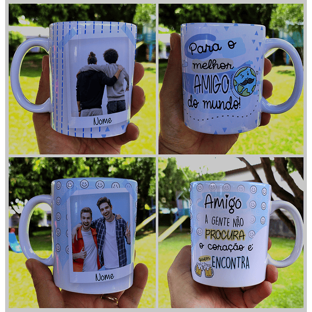 21 Artes para Caneca Amizade Masculino Arquivo Editável 4