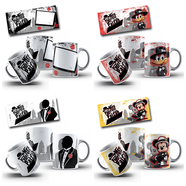 40 Artes para Caneca e Chopp Meu Poderoso Paizão Dia dos Pais Personagens Arquivo em Jpg  3