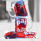 4 Artes para Caneca Dia dos Pais Personagens Arquivo em Jpg 1