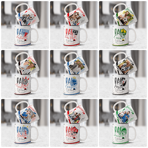 20 Artes para Caneca Dia dos Pais Arquivo Editável  1