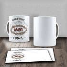 Arte Caneca Nunca Houve Amor Maior Arquivo Png 1