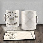 Arte Caneca Por Que Ele Vive Posso Crer No Amanhã Arquivo Png 2