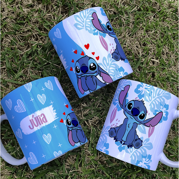 Arte Caneca Stitch Arquivo Editável 