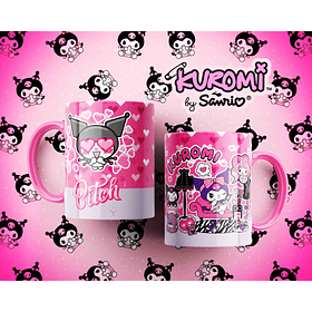 10 Artes para Caneca Kuromi Arquivo Editável 