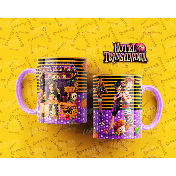 10 Artes para Caneca Hotel Trasilvânia Arquivo Editável 7