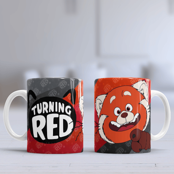 12 Artes para Caneca Turning Red Arquivo Editável  6