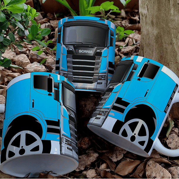7 Artes para Caneca Caminhão Scania Arquivo em Jpg 5
