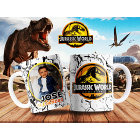 7 Artes para Caneca Jurassic Park Arquivo Editável