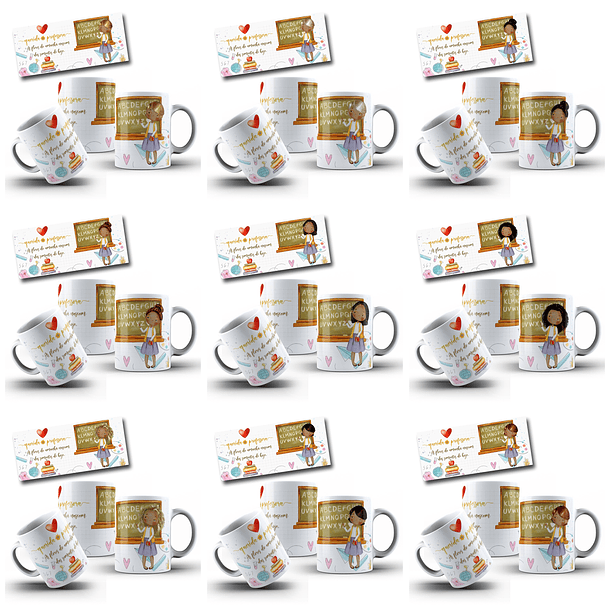 69 Artes para Canecas Dia dos Professores Querida Professora Arquivo em Jpg  5