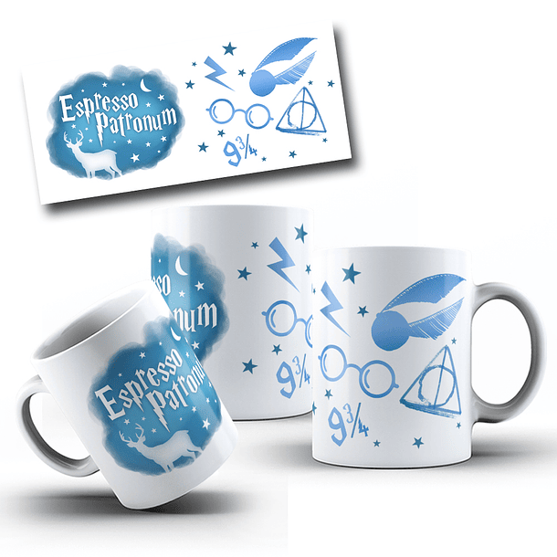 9 Artes para Caneca Harry Potter Arquivo Editável  3