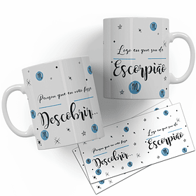 12 Artes para Caneca Signos Arquivo Editável 