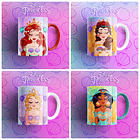 42 Artes para Caneca Princesas Arquivo Editável 5