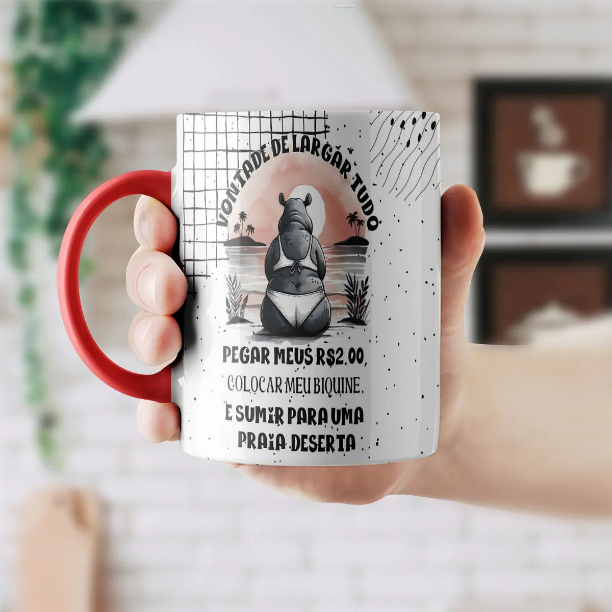6 Artes para Caneca Frases Engraçadas Arquivo Editável | Studio Booby