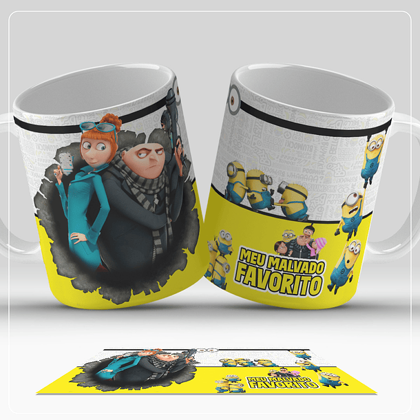 8 Artes para Caneca Meu Malvado Favorito Arquivo em Jpg  6